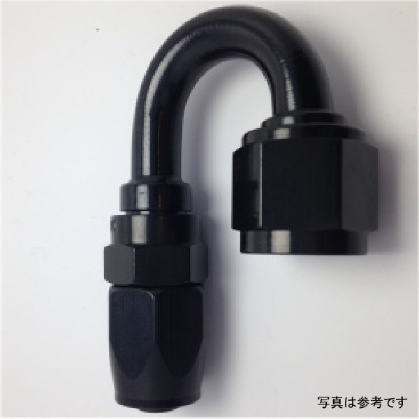 【USA在庫あり】 Fragola -6AN x 180度 Pro-Flow ホースエンド ブラック fra231806-BL HD店