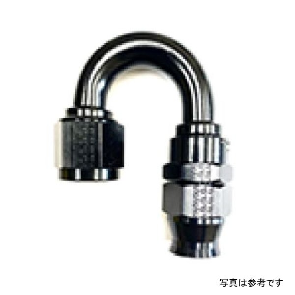 【USA在庫あり】 Fragola -10AN Real Street x 180度ホースエンド PTFEホース用 ブラック fra681810-BL HD店