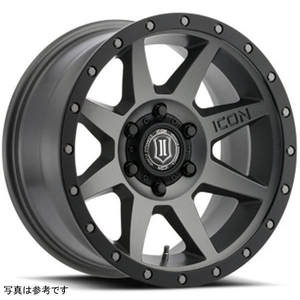 【USA在庫あり】 ICON Rebound 17x8.5 6x135 6mm Offset 5in BS 87.1mm Bore Titanium Wheel ico1817856350TT HD店