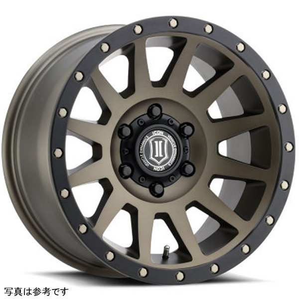 【USA在庫あり】 ICON Compression 17x8.5 6x5.5 0mm オフセット 4.75in BS 106.1mm Bore Bronze ホイール ico2017858347BR HD店