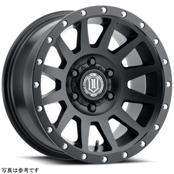 【USA在庫あり】 ICON Compression 18x9 5x150 25mm オフセット 6in BS Satin ブラック ホイール ico2018905560SB HD店