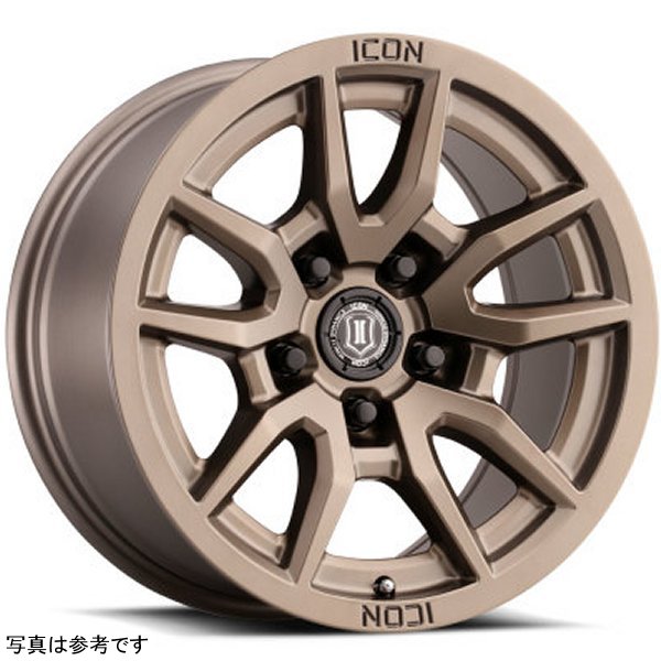 【USA在庫あり】 ICON Vector 5 17x8.5 5x150 25mm オフセット 5.75in BS 110.1mm Bore Bronze ホイール ico2617855557BR HD店