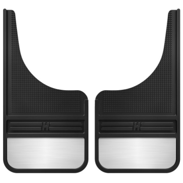 【USA在庫あり】 Husky Liners Universal 12in Wide ブラック Rubber フロント Mud Flaps w/ ウェイト hsl55001 HD店