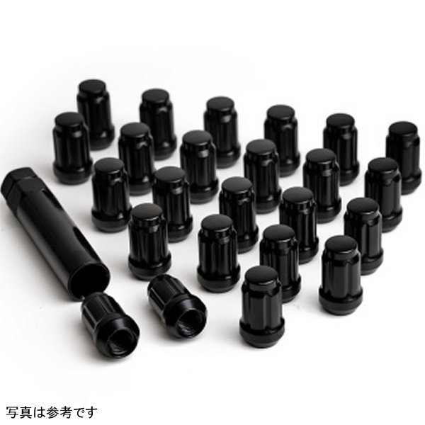 【USA在庫あり】 ICON Alloys Lug Nut キット ブラック - 14x1.5 - 32 Lug Nuts w/ Key ico89141532B HD店