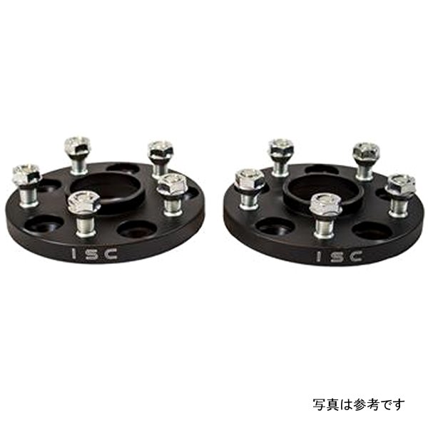 【USA在庫あり】 ISC Suspension Lexus/トヨタ 5x114.3 Hub Centric (60 Hub Bore) ホイール スペーサーs 15mm ブラック (2個) iscWSLX15B HD店
