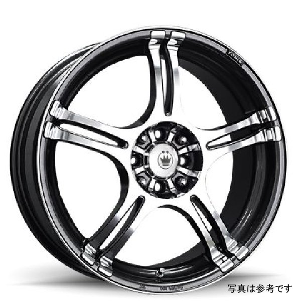 【USA在庫あり】 Konig Incident 13x5.5 8x100/114.3 ET38 Graphite kng1N53D04386 HD店