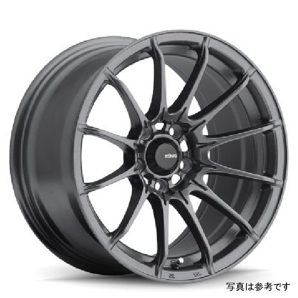 【USA在庫あり】 Konig Dial In 15x7 4x100 ET35 Matte Grey kngDI5710035G HD店