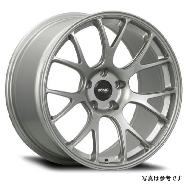 【USA在庫あり】 Konig Forged F1M 17X9 4X100 ET45 Ash シルバー Knurled Bead kngF1M9710045S HD店