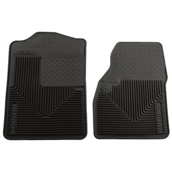 【USA在庫あり】 Husky Liners 94年-01年 ダッジ Ram 1500/2500/3500/80年-96年 フォード Bronco Heavy Duty ブラック フロント フロアマット hsl51041 HD店