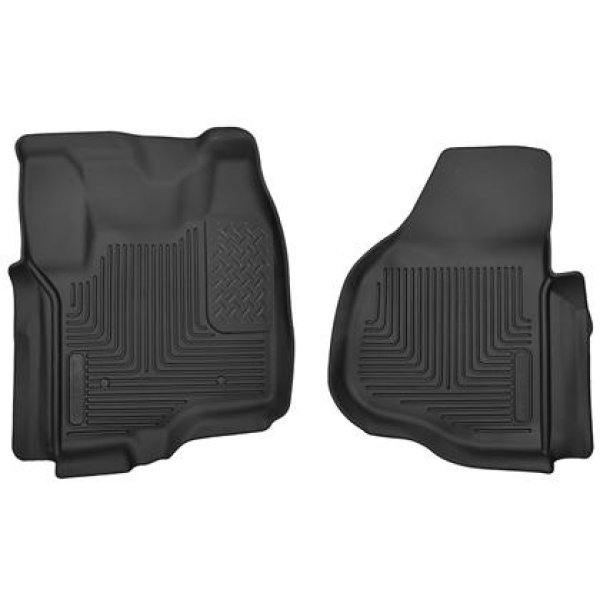 【USA在庫あり】 Husky Liners 12年-13年 F-250/F-350/F-450 Super Duty X-Act Contour ブラック フロント フロアライナー hsl53321 HD店