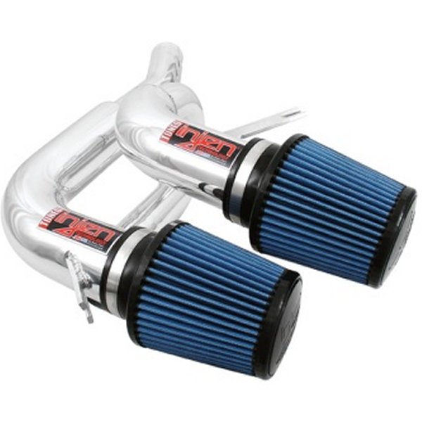 【USA在庫あり】 Injen 08年-09年 535i E60 3.0L L6 Twin インテーク & AMSオイルフィルターs Polished ショート Ram Intake injSP1130P HD店