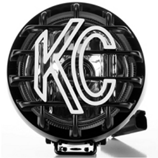 【USA在庫あり】 KC HiLiTES Rally 400 4in. Round Halogen ライト 55w Spread Beam (シングル) - ブラック kcl1490 HD店