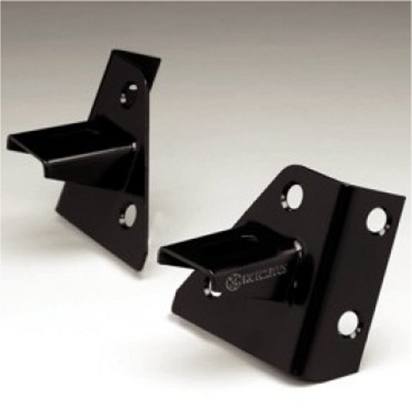 【USA在庫あり】 KC HiLiTES 86年-95年 ジープ YJ ウインドシールド Hinge ライト Mount ブラケット セット (2個) - ブラック kcl7321 HD店