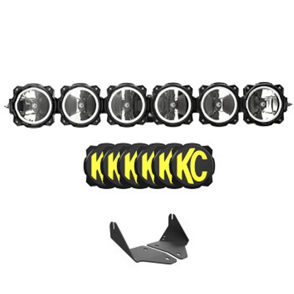 【USA在庫あり】 KC HiLiTES 2020+ Polaris RZR Turbo R/Pro XP 39in. Pro6 Gravity LED 6-ライト 120w Combo Beam kcl91342 HD店