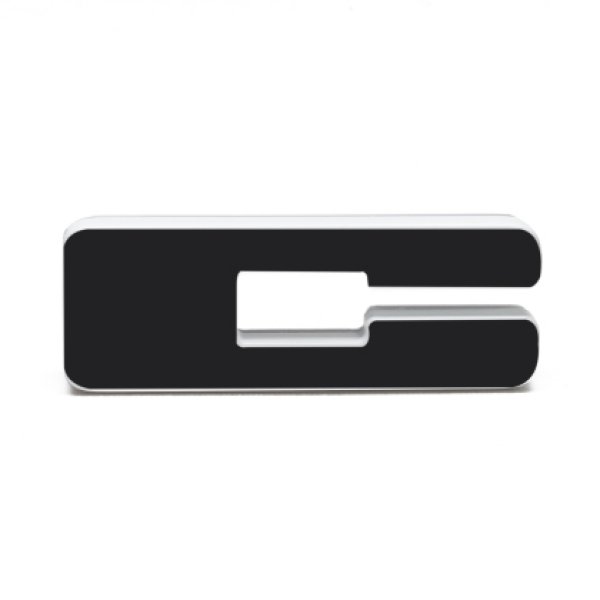 【USA在庫あり】 ORACLE ライティング Universal Illuminated LED Letter Badges - Matte ブラック Surface フィニッシュ - C SEE WARRANTY orl3141-C-005 HD店
