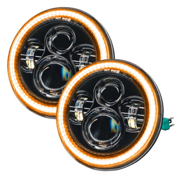 【USA在庫あり】 Oracle 07年-18年 ジープ ラングラー JK Switchback LED Halo ヘッドライト - Amber/White - Switchback SEE WARRANTY orl5769-123 HD店