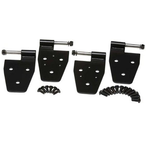 【USA在庫あり】 Kentrol 97年-06年 ジープ ラングラー TJ Door Hinge セット 4 Pieces - Powdercoat ブラック ken50525 HD店