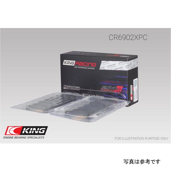 【USA在庫あり】 King ニッサン VQ35HR/VQ37VHR/VR30DTT (Size +.5) pMaxKote Rod ベアリングセット kingCR6902XPC0.5 HD店