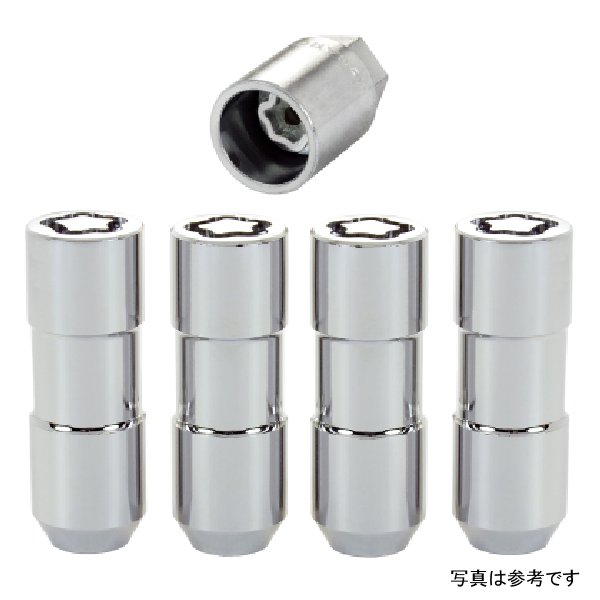 【USA在庫あり】 McGard ホイール Lock Nut セット - 4pk. (Cone Seat Duplex) 9/16年-18年 / 7/8 Hex / 2.5in. Length - クローム mcg24134 HD店