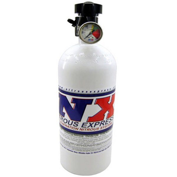 【USA在庫あり】 Nitrous Express 15lb ボトル w/ライトning 500 バルブ (6.89 Dia x 26.69 Tall) w/ゲージ nex11151 HD店