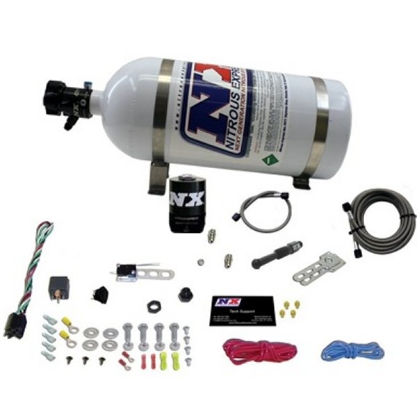 【USA在庫あり】 Nitrous Express Dry EFI シングル Nozzle Nitrous キット (35-150HP) w/10lb ボトル nex21000-10 HD店