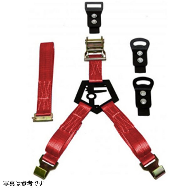 【USA在庫あり】 N-Fab Bed Mounted Rapid Tire Strap Universal - グロスブラック レッド Strap nfbBM1TSRD HD店