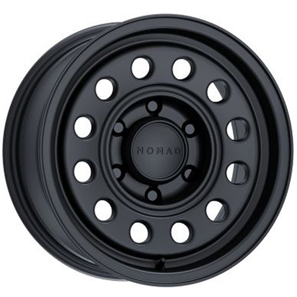 【USA在庫あり】 Nomad N501SB Convoy 17x8.5in / 6x139.7 BP / 0mm オフセット / 106.1mm Bore - サテンブラック Wheel nomN501SB-78560-00 HD店