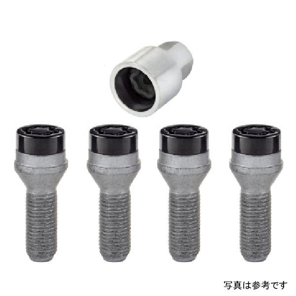 【USA在庫あり】 McGard ホイール Lock ボルトセット - 4pk. (Cone Seat) M14X1.5 / 17mm Hex / 31.0mm Shank Length - ブラック mcg27305 HD店