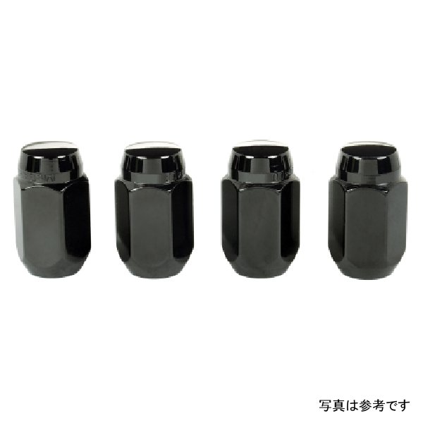 【USA在庫あり】 McGard Hex Lug Nut (Cone Seat) M12X1.5 / 13/16 Hex / 1.5in. Length (4-pack) - ブラック mcg64031 HD店