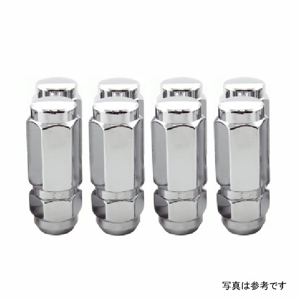 【USA在庫あり】 McGard Hex Lug Nut (Cone Seat / Duplex) 9/16年-18年 / 7/8 Hex / 2.5in. Length (8-Pack) - クローム mcg64806 HD店
