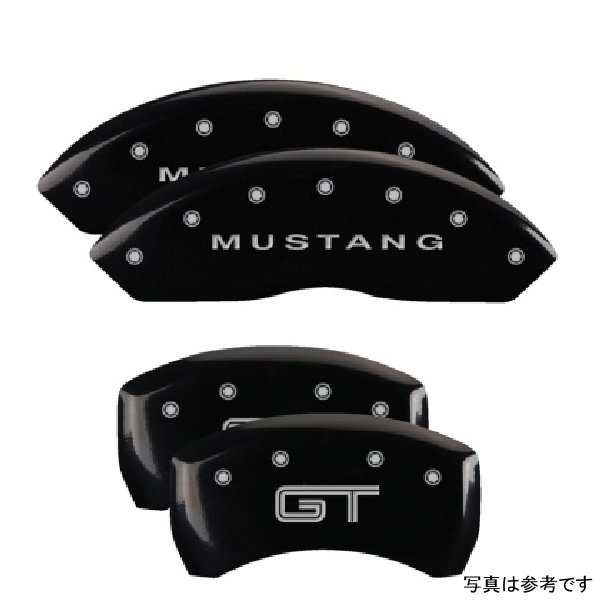 【USA在庫あり】 MGP 4 Caliper Covers Engraved フロント Mustang Engraved リヤ S197/GT ブラック フィニッシュ シルバー ch mgp10197SMG2BK HD店 47,032円