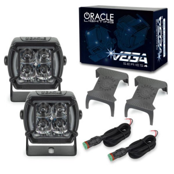 【USA在庫あり】 ORACLE ライティング Vega Series 4 LED ライト Pod Spotライト SEE WARRANTY orl5921-4-001 HD店