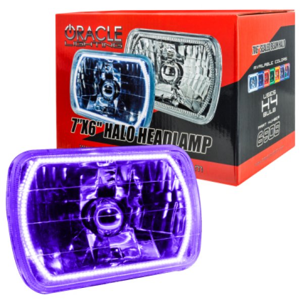 【USA在庫あり】 Oracle Pre-Installed ライト 7x6 IN. Sealed Beam - UV/Purple Halo SEE WARRANTY orl6908-007 HD店