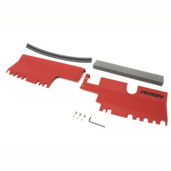 【USA在庫あり】 Perrin 15年-21年 WRX/STI Radiator Shroud (Without OEM Intake Scoop) - レッド perPSP-ENG-512-2RD HD店