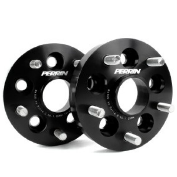 【USA在庫あり】 Perrin ホイール アダプター 25mm ボルトオン Type 5x100 to 5x114.3 w/ 56mm Hub (Set of 2) perPSP-WHL-226BK HD店