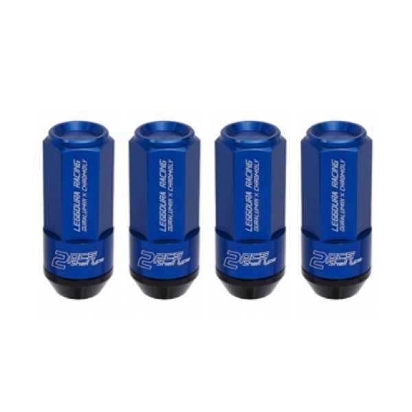 【USA在庫あり】 Project Kics Leggdura Racing Shell Type Lug Nut 53mm Closed-End Look 16 Pcs + 4 Locks 12X1.5 ブルー pjkWCL5311U HD店