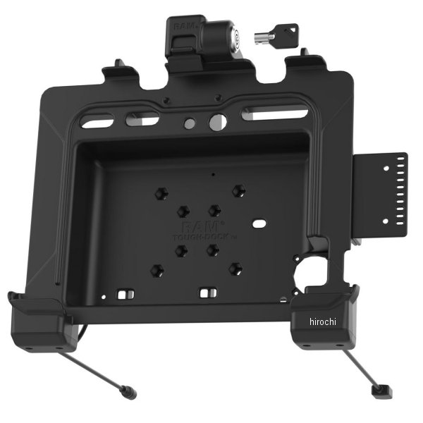 ラムマウント RAM Mounts Zebra ET8x専用ホルダー キーロック付 パワージャック/シングルポート付 ボール無 RAM-HOL-ZE22PDLU HD店