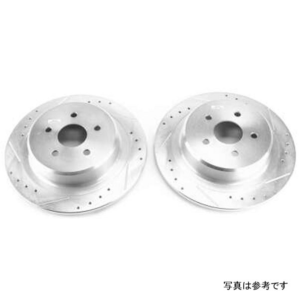 【USA在庫あり】 Power Stop ジープ ラングラー BBK リヤ Drilled & Slotted ローター - 2個 psbAR8385XPR HD店