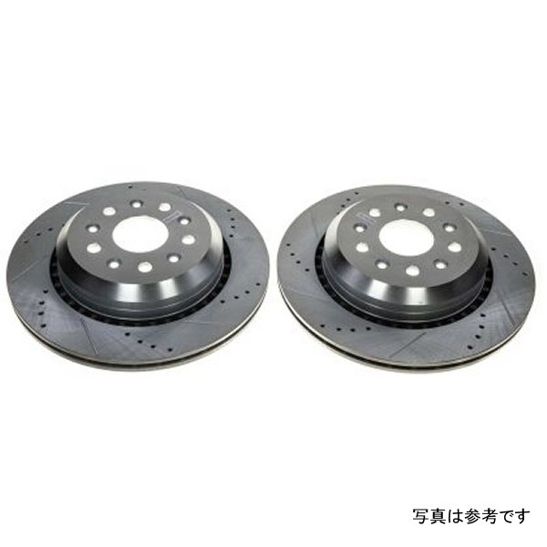 【USA在庫あり】 Power Stop 20年-21年 ジープ Gladiator リヤ Evolution Drilled & Slotted ローター - 2個 psbAR8396XPR HD店