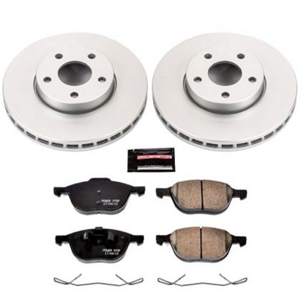 【USA在庫あり】 Power Stop 13年-18年 フォード C-Max フロント Z17 Evolution Geomet Coated ブレーキ キット psbCRK5976 HD店