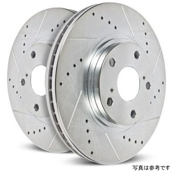 【USA在庫あり】 Power Stop 05年-09年 アウディ A4 リヤ Evolution Drilled & Slotted ローター - 2個 psbEBR1006XPR HD店