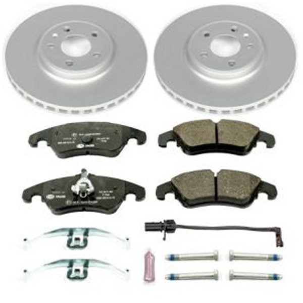【USA在庫あり】 Power Stop 09年-11年 アウディ A4 フロント Euro-Stop ブレーキ キット psbESK5752 HD店
