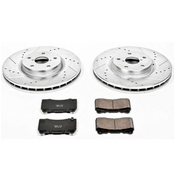 【USA在庫あり】 Power Stop 05年-14年 スバル Impreza フロント Z23 Evolution Sport ブレーキ キット psbK131 HD店