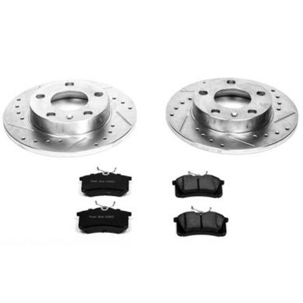 【USA在庫あり】 Power Stop 02年-06年 アウディ A4 リヤ Z23 Evolution Sport ブレーキ キット psbK3129 HD店