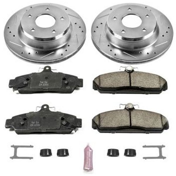 【USA在庫あり】 Power Stop 84年-87年 シボレー Corvette フロント Z23 Evolution Sport ブレーキ キット psbK4810 HD店