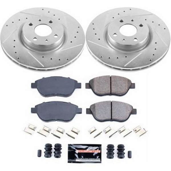 【USA在庫あり】 Power Stop 12年-18年 Fiat 500 フロント Z23 Evolution Sport ブレーキ キット psbK6426 HD店