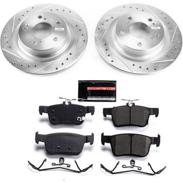 【USA在庫あり】 Power Stop 17年-19年 ホンダ シビック リヤ Z23 Evolution Sport ブレーキ キット psbK7871 HD店