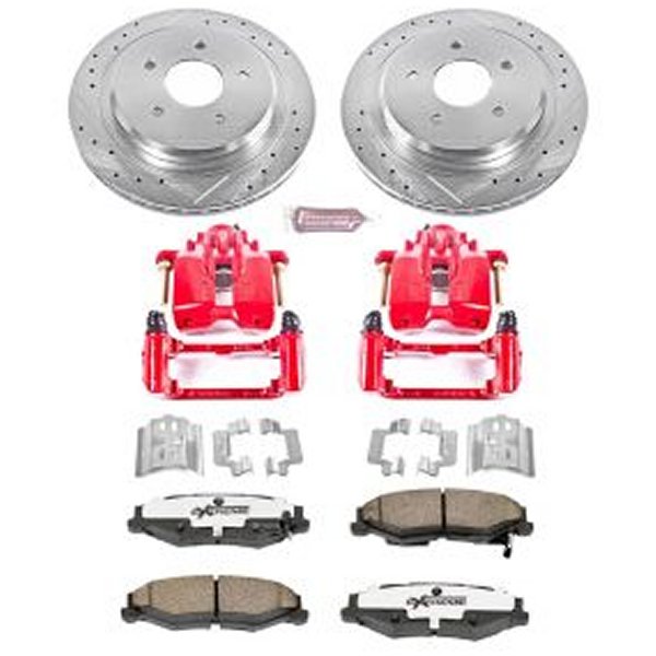 【USA在庫あり】 Power Stop 04年-09年 Cadillac XLR リヤ Z26 Street Warrior ブレーキ キット w/Calipers psbKC1563-26 HD店