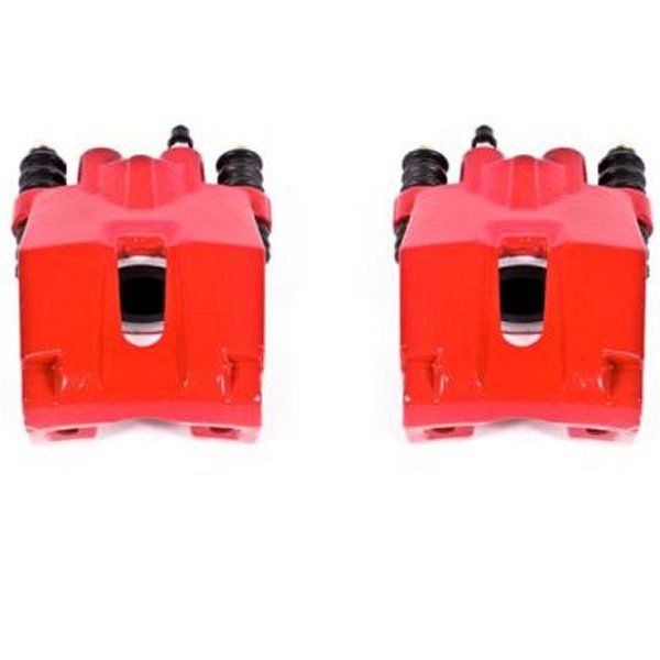 【USA在庫あり】 Power Stop 04年-11年 フォード F-150 リヤ レッド Calipers w/o ブラケットs - 2個 psbS4858 HD店