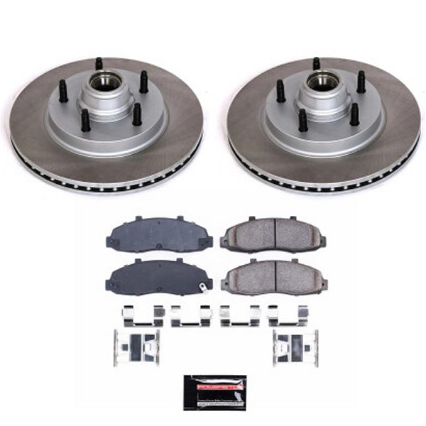 【USA在庫あり】 Power Stop 97年-00年 フォード F-150 フロント Semi-Coated ローター キット psbSC1865 HD店